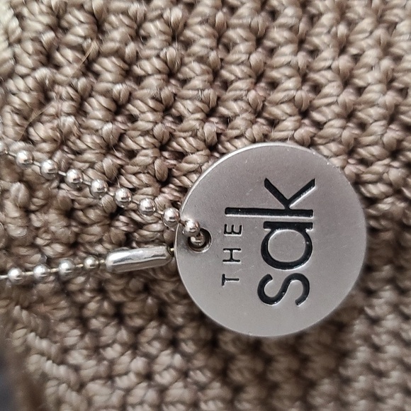 The Sak Womens Sholder Bag Purse TAN 3 Compartments EUC - Picture 4 of 11